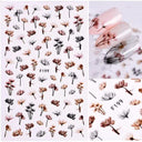 Enchanting Mystical Nail Art Stickers with Celestial Accents