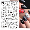 Enchanting Mystical Nail Art Stickers with Celestial Accents