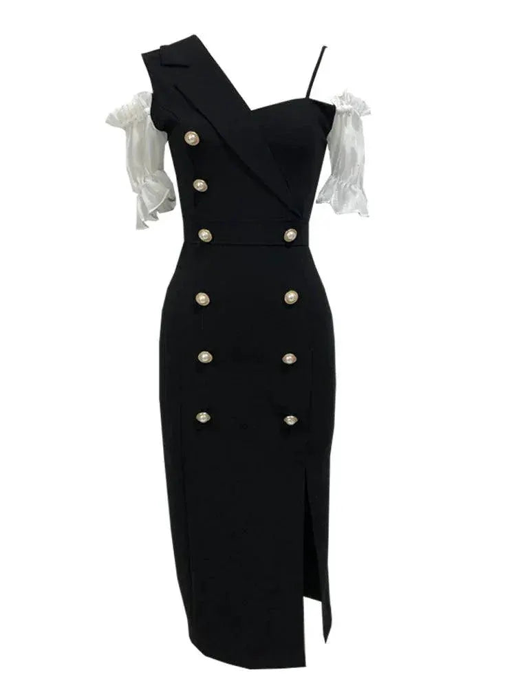 Enchanting Socialite Summer Dress Irregular Chic Elegance