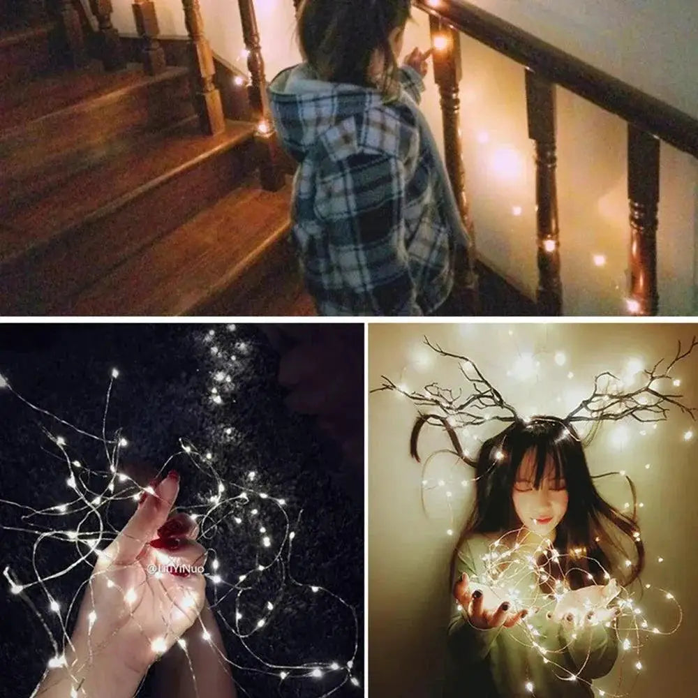 Enchanting Waterproof Outdoor Copper Wire LED String Lights