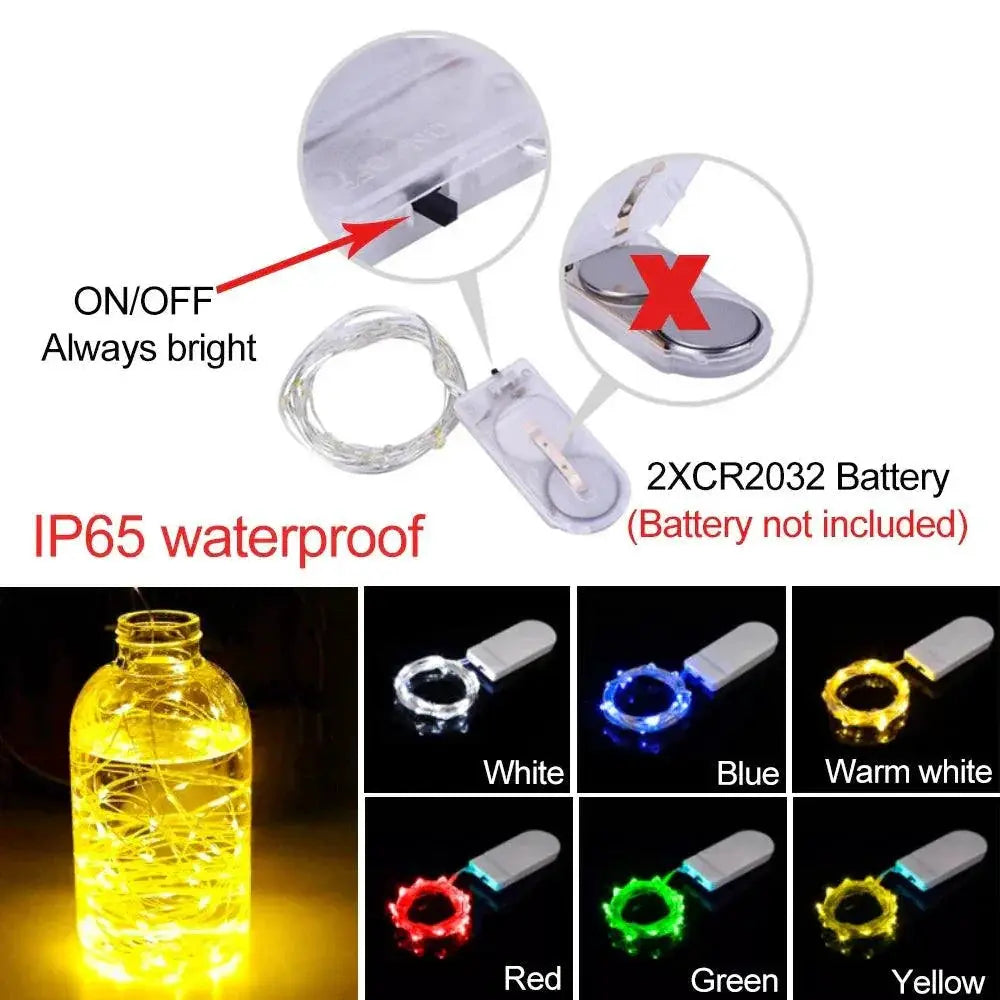 Enchanting Waterproof Outdoor Copper Wire LED String Lights
