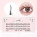 Natural Flutter Eyelashes Kit for Women