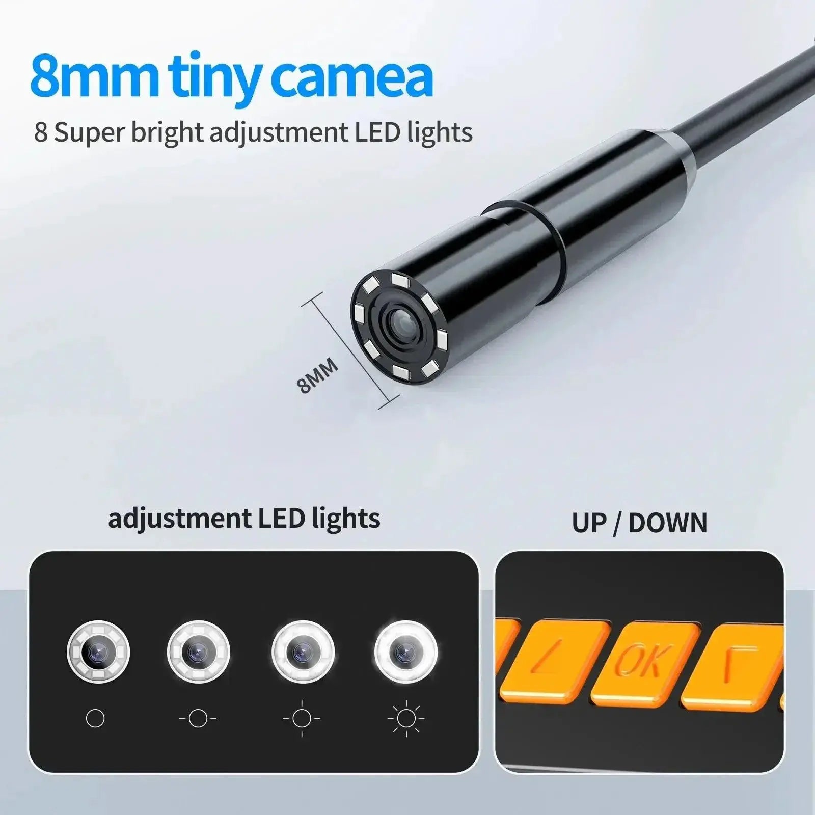 Dual Lens Waterproof IP68 Endoscope Car Inspection Camera