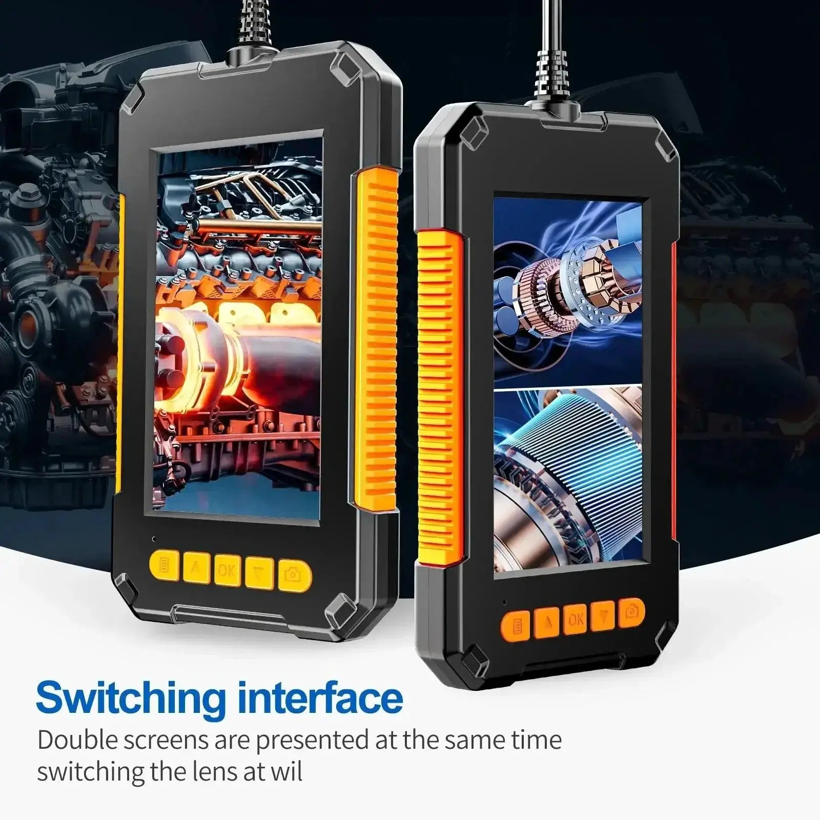Dual Lens Waterproof IP68 Endoscope Car Inspection Camera