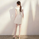 Flattering White Dress for Weddings
