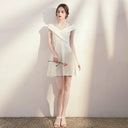 Flattering White Dress for Weddings