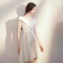 Flattering White Dress for Weddings