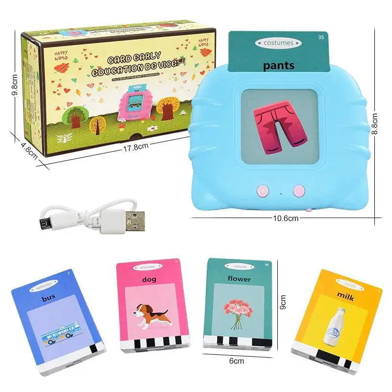 English Learning Flash Card Reading Machine Montessori Toy