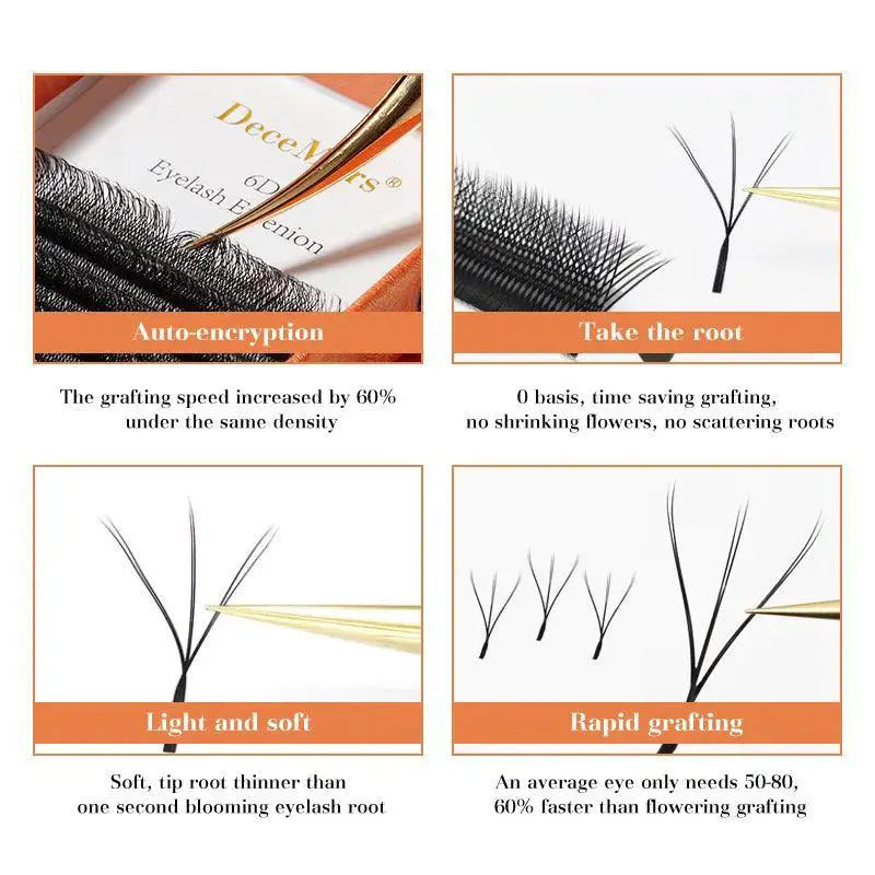 DeceMars 6D - W Eyelash Extension For Glamorous Look