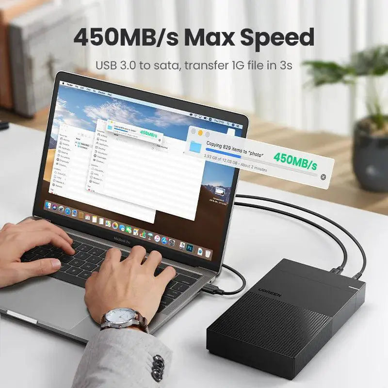 UGREEN SATA HDD SSD Enclosure For 2.5in And 3.5in USB 3.0