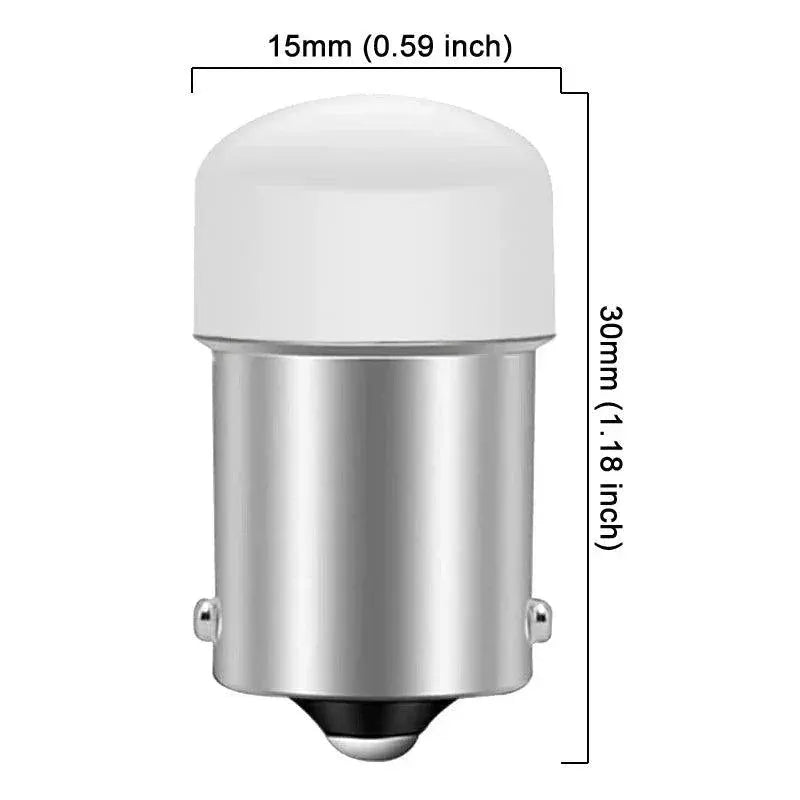 White LED Turn Signal Bulb 300 Lumen Car Lighting Upgrade