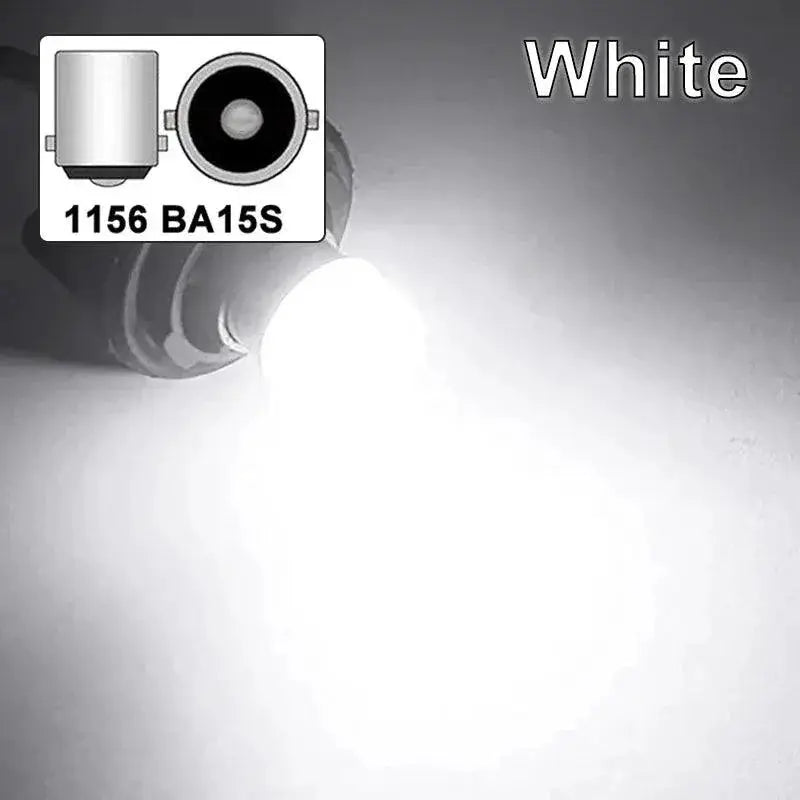 White LED Turn Signal Bulb 300 Lumen Car Lighting Upgrade