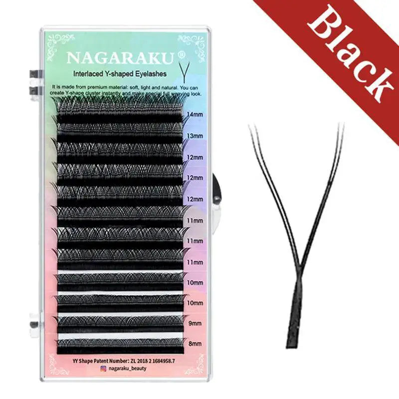 Bold Eyelash Extensions for Glam Look — Double Tips YY