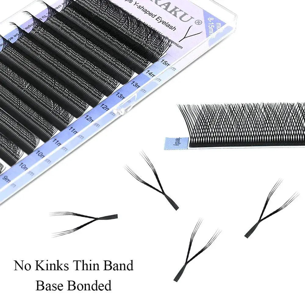 Enhanced YY Split Tips Triple Top Lashes Bold Glam Look