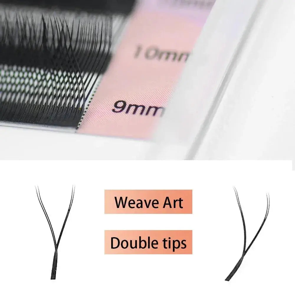 Enhanced YY Split Tips Triple Top Lashes Bold Glam Look
