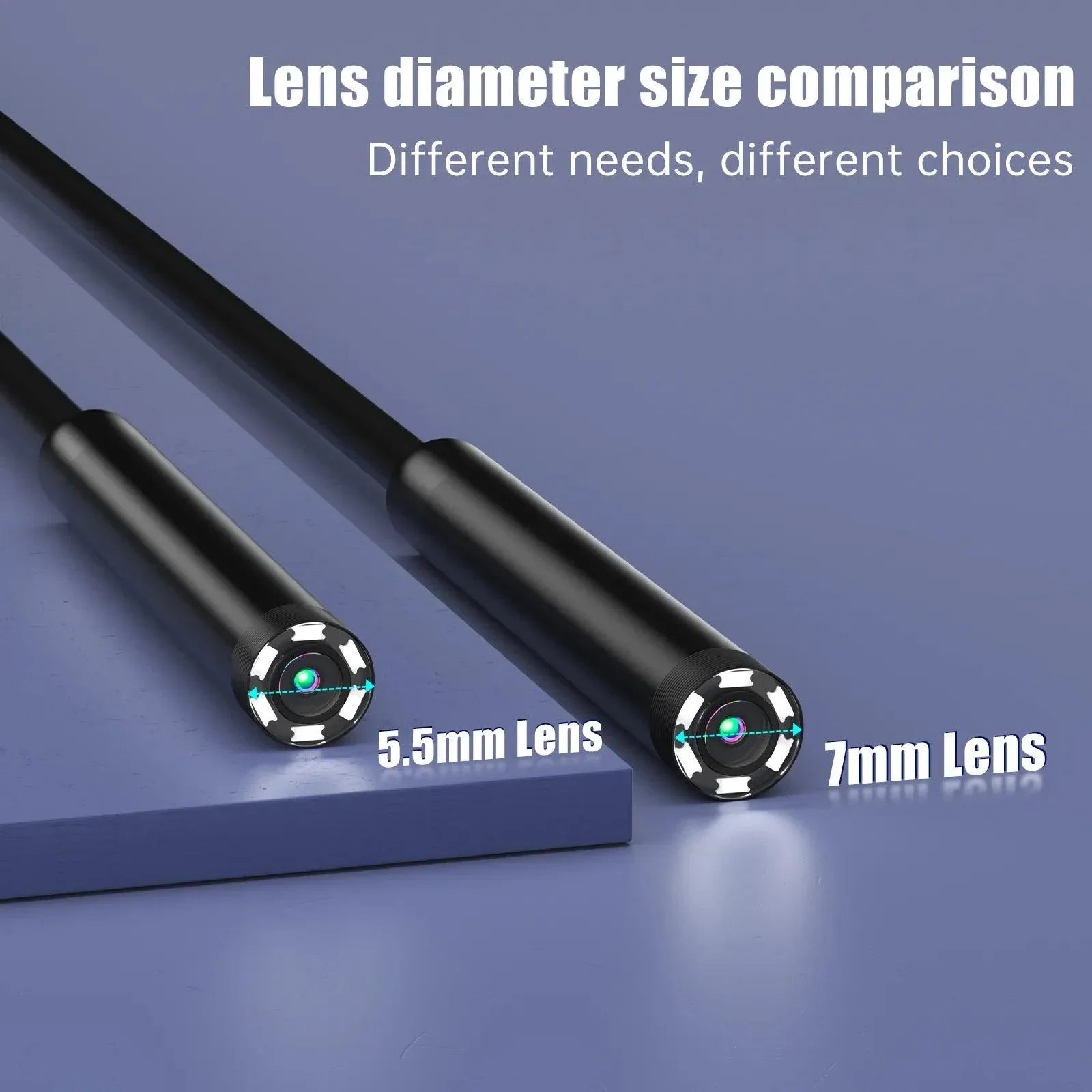 ENWOR Endoscope Camera Waterproof Lens And Adjustable LEDs
