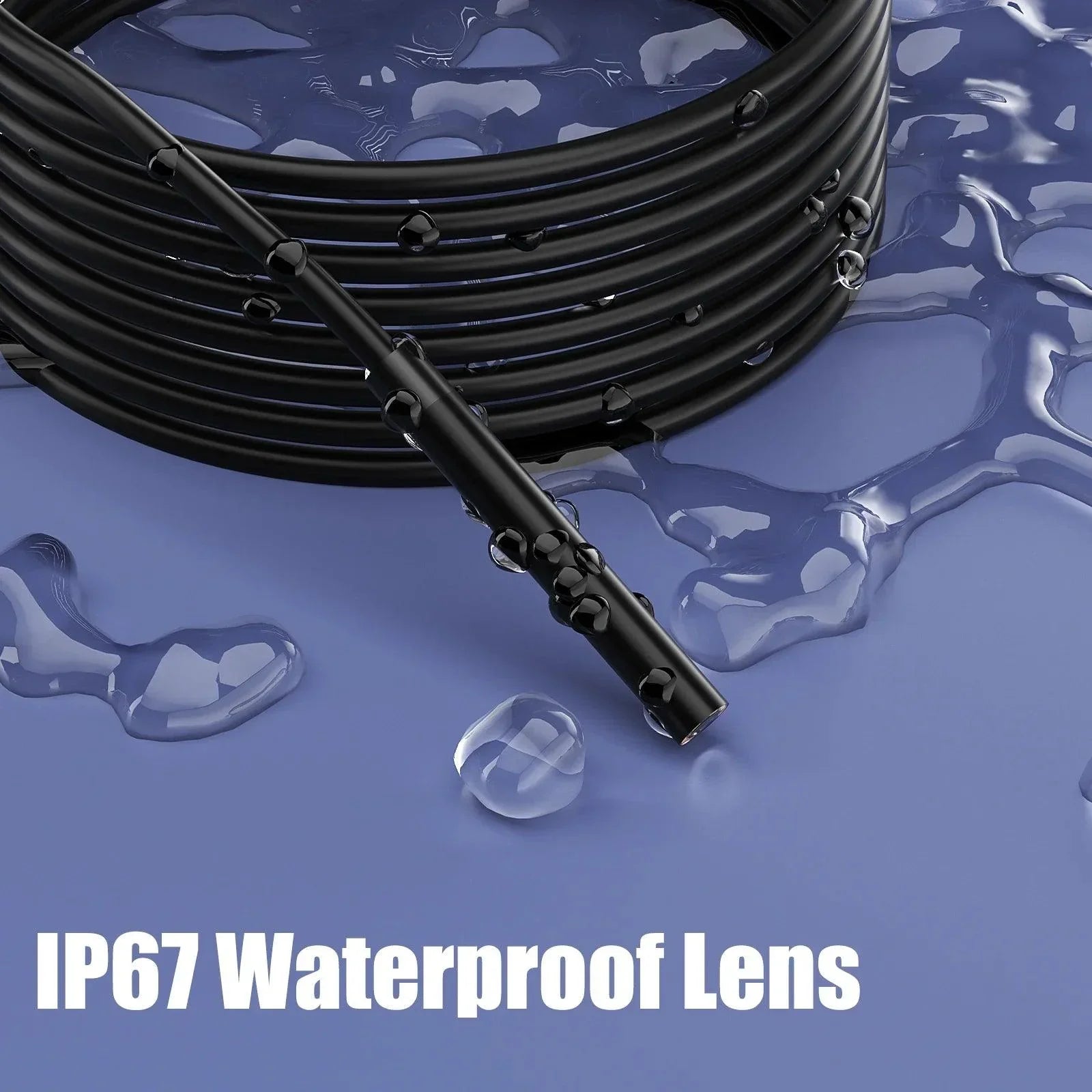 ENWOR Endoscope Camera Waterproof Lens And Adjustable LEDs