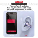 Erazer XF28 AI Translator Ear Clips 75 Languages Ultra