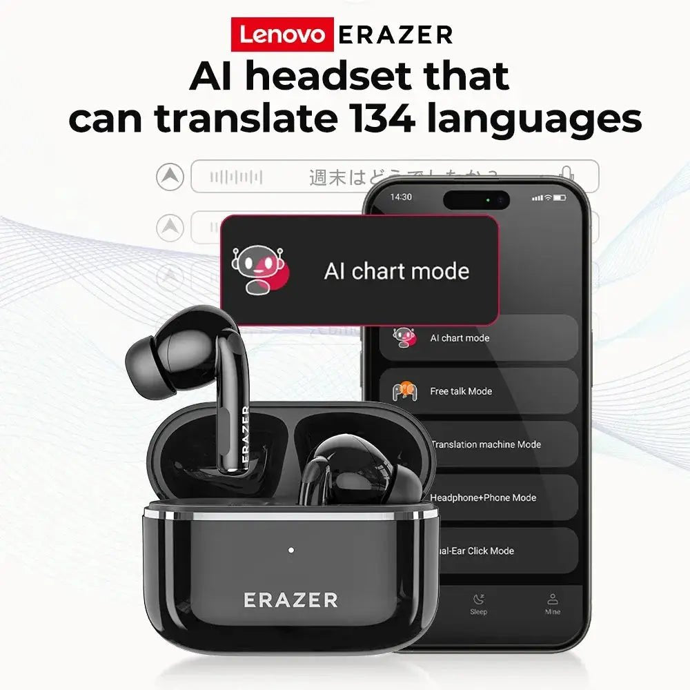 Erazer XT89 Pro AI Translator Earbuds Real Time Langs