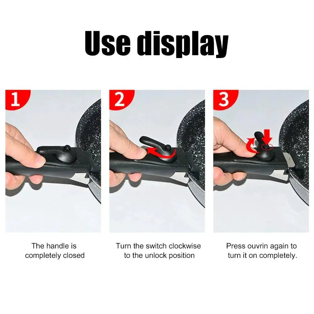 Ergonomic Detachable Pot Handle Clip Anti Scald Grip