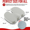 Ergonomic Memory Foam Office Chair Cushion For Hemorrhoid Relief Seat Pad
