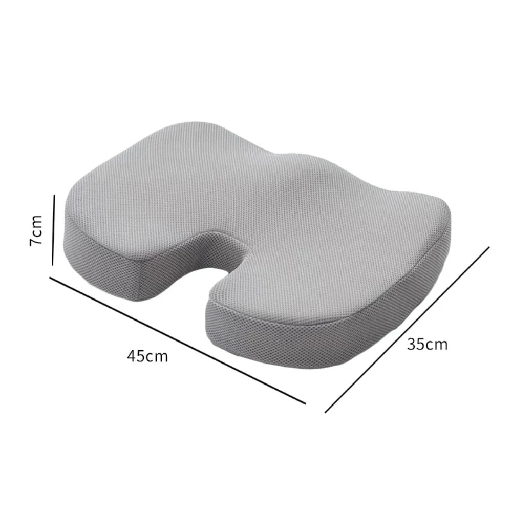 Ergonomic Memory Foam Office Chair Cushion For Hemorrhoid Relief Seat Pad