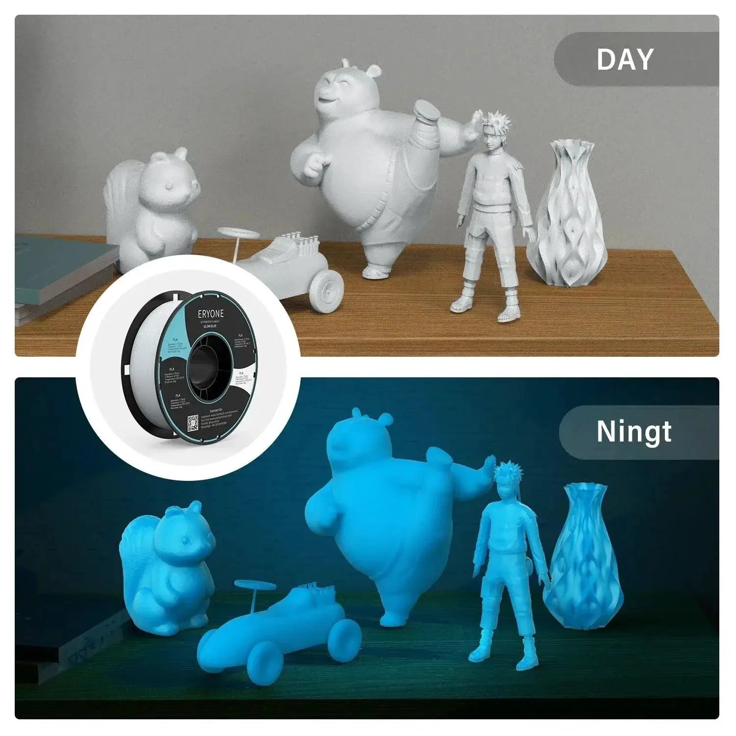 Eryone Luminous Glow In The Dark 3D Printing Filament