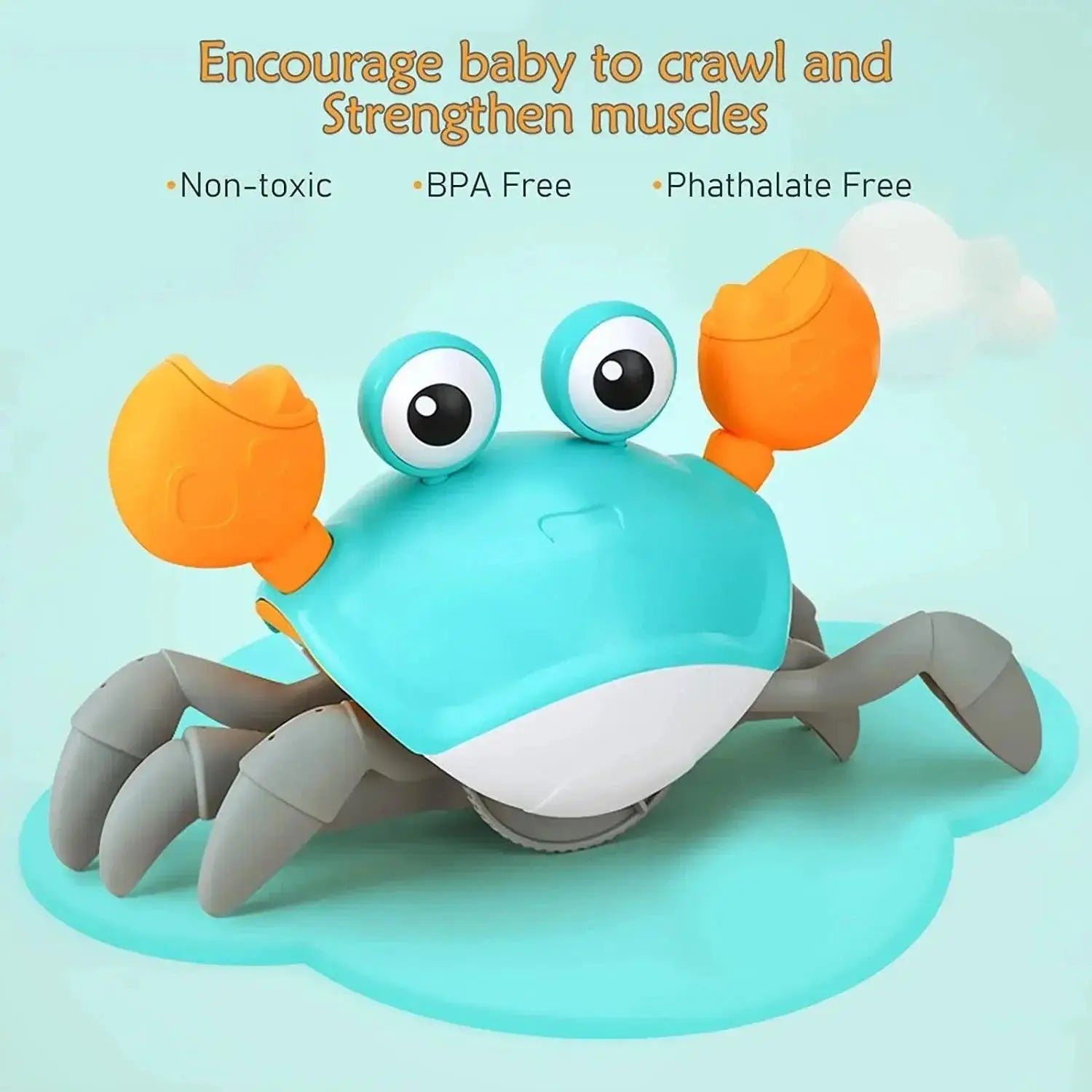 Escape Crab Electronic Pet With Auto Sensing Music Light Fun