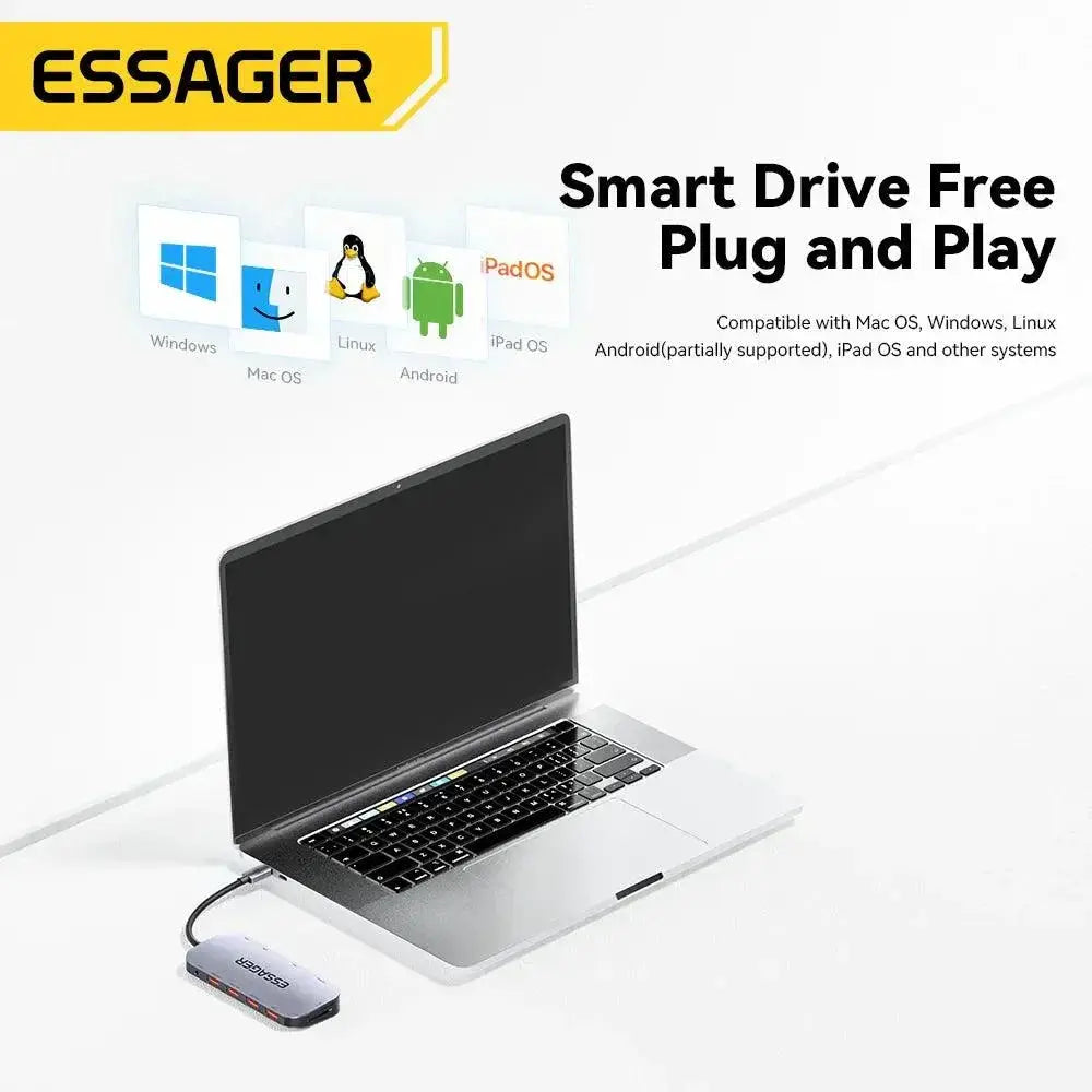 Essager 11 In 1 USB Hub Docking Station With HDMI Ports