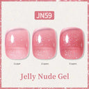 Ethereal Pink & White Jelly Nail Gel for Long-lasting Beauty