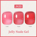 Ethereal Pink & White Jelly Nail Gel for Long-lasting Beauty