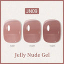 Ethereal Pink & White Jelly Nail Gel for Long-lasting Beauty
