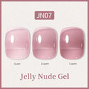 Ethereal Pink & White Jelly Nail Gel for Long-lasting Beauty