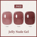 Ethereal Pink & White Jelly Nail Gel for Long-lasting Beauty