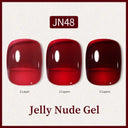 Ethereal Pink & White Jelly Nail Gel for Long-lasting Beauty