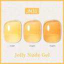 Ethereal Pink & White Jelly Nail Gel for Long-lasting Beauty