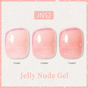 Ethereal Pink & White Jelly Nail Gel for Long-lasting Beauty