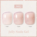 Ethereal Pink & White Jelly Nail Gel for Long-lasting Beauty
