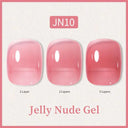 Ethereal Pink & White Jelly Nail Gel for Long-lasting Beauty