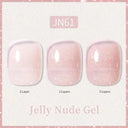 Ethereal Pink & White Jelly Nail Gel for Long-lasting Beauty