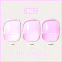 Ethereal Pink & White Jelly Nail Gel for Long-lasting Beauty