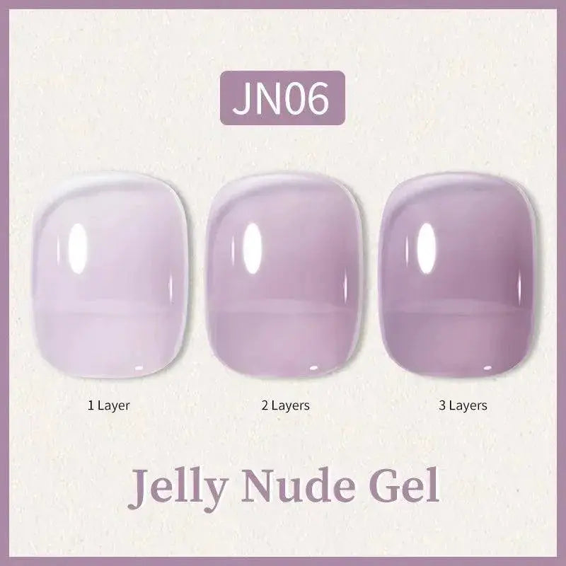 Ethereal Pink And White Jelly Nail Gel Long Lasting Beauty