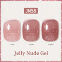Ethereal Pink & White Jelly Nail Gel for Long-lasting Beauty