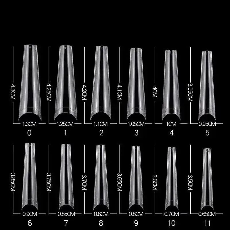 Ethereal Sheer Coffin Ballet Nail Kit for Stunning Nails