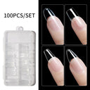 Ethereal Sheer Coffin Ballet Nail Kit for Stunning Nails