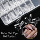Ethereal Sheer Coffin Ballet Nail Kit for Stunning Nails