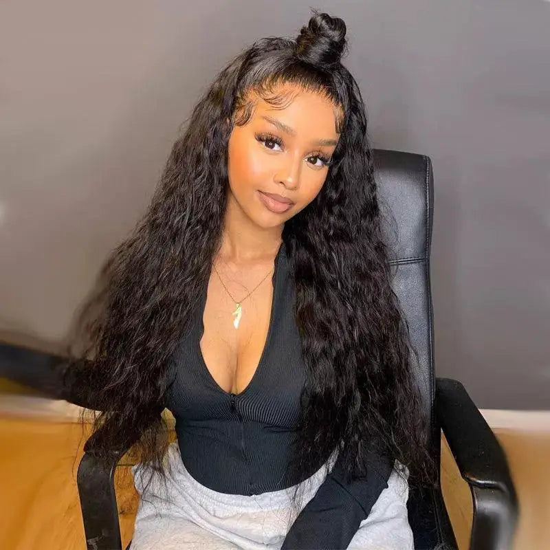 European American Long Curly Wig Voluminous Hair Boost