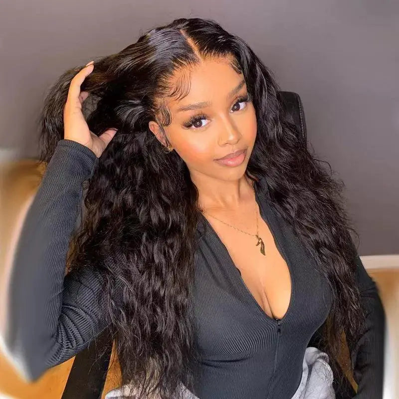 European American Long Curly Wig Voluminous Hair Boost