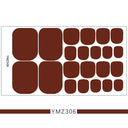 European Style Waterproof Toenail Stickers for Manicure