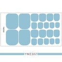 European Style Waterproof Toenail Stickers for Manicure